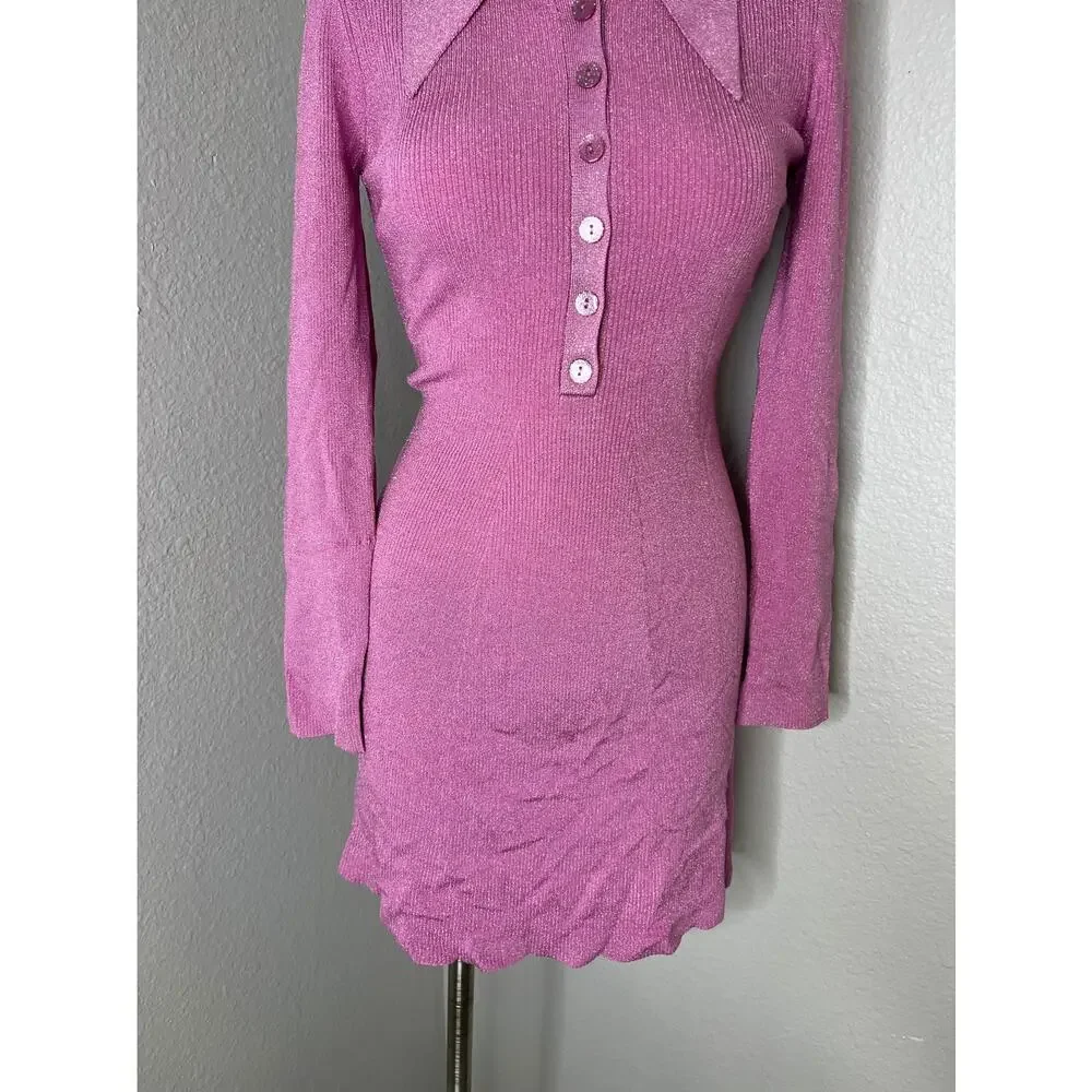 JoosTricot Revolve Mini Polo Dress in Pink - Picture 4 of 11